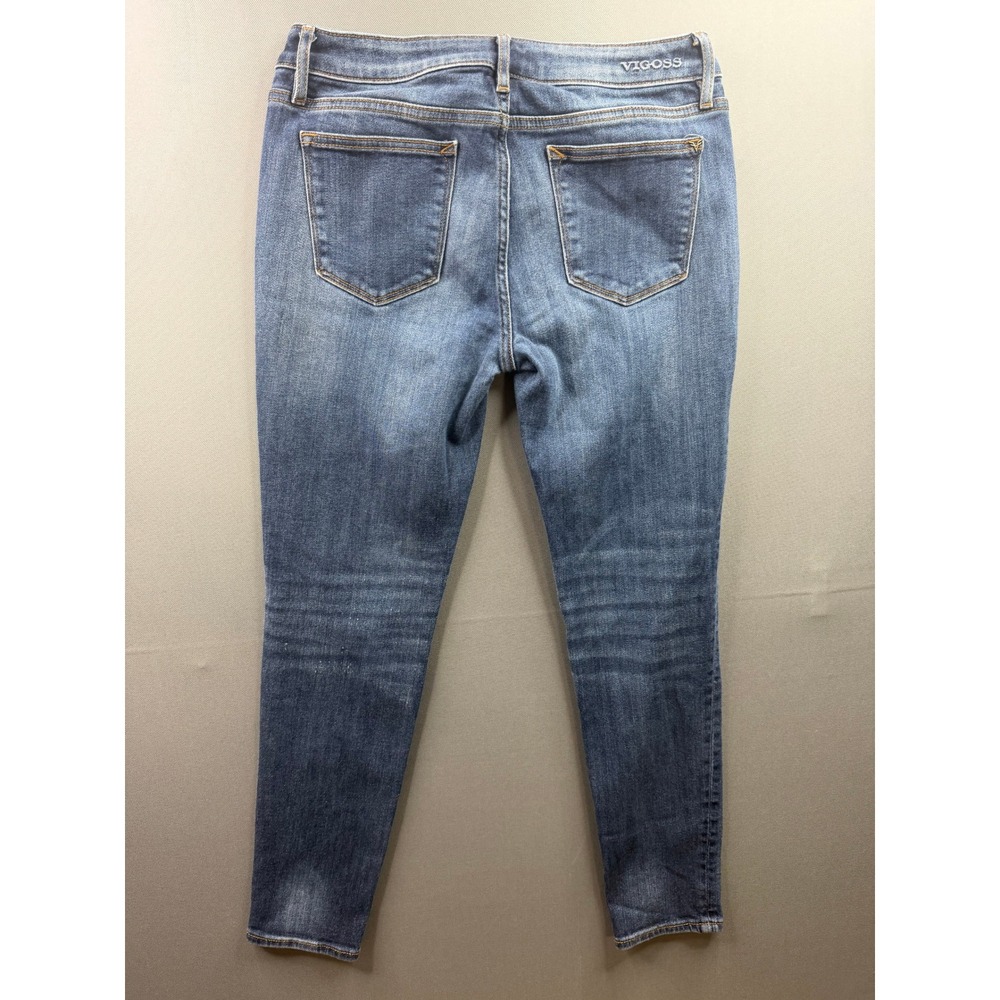 Vigoss Jagger Skinny Jeans Womens Blue Medium Wash 27x26